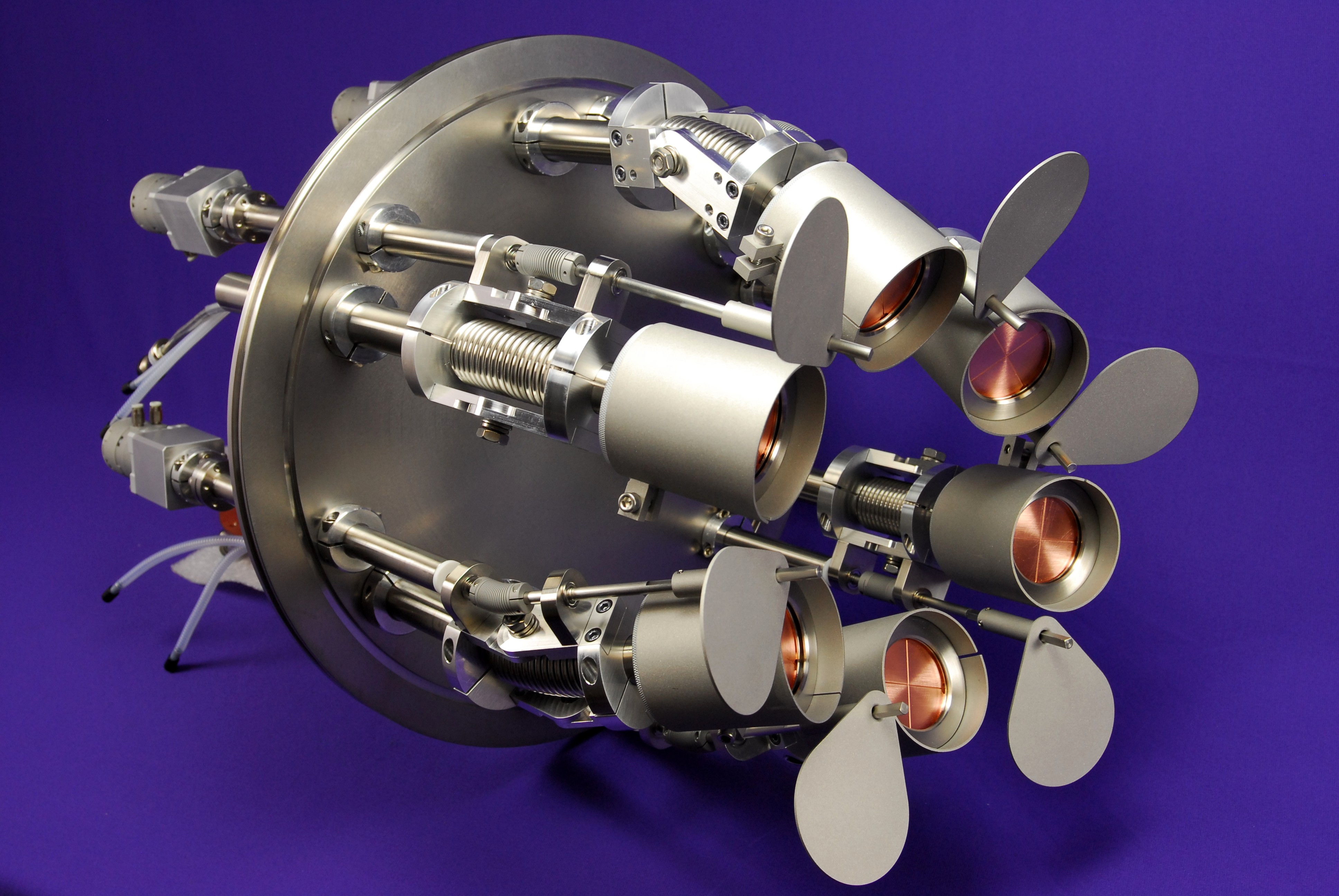 Six Cathode Cluster Mounted on ISO Flange